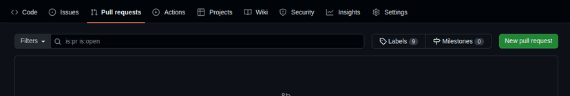 Pull requests page